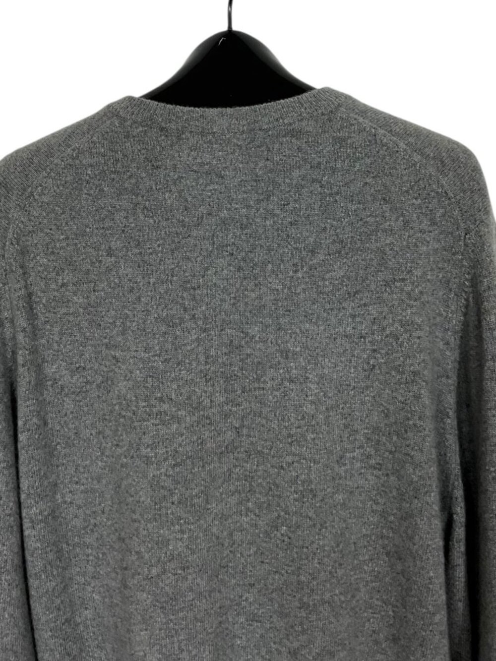 Brooks Brothers 3-Ply Cashmere V-Neck Sweater XL Gray Fall Quiet Luxury - Picture 8 of 12